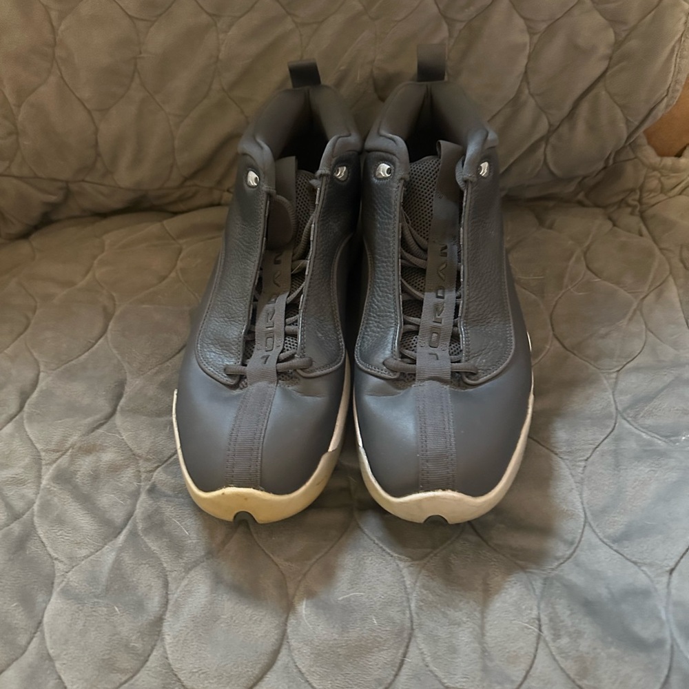 Men's Jordans Gray High-Top Sneakers